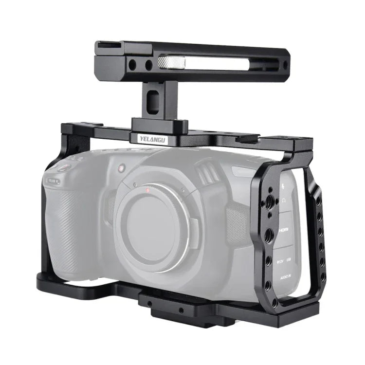 YELANGU C9-A YLG0911A قفص مثبت كاميرا فيديو بمقبض لـ DJI BMPCC 4K، C9-A