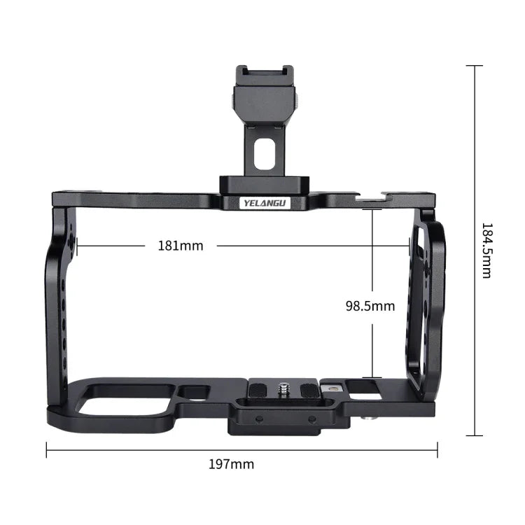 YELANGU C9-A YLG0911A قفص مثبت كاميرا فيديو بمقبض لـ DJI BMPCC 4K، C9-A