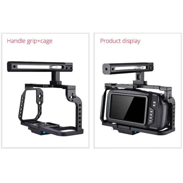 YELANGU C9-A YLG0911A قفص مثبت كاميرا فيديو بمقبض لـ DJI BMPCC 4K، C9-A