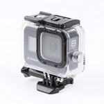 حافظة واقية مقاومة للماء حتى 45 متر مع مشبك وقاعدة تثبيت ومسمار لـ GoPro HERO8 Black، لـ GoPro HERO8 Black