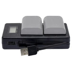 بطارية كاميرا رقمية LP-E6 وشاحن LCD رقمي لسلسلة كانون، LP-E6