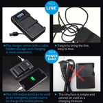 بطارية كاميرا رقمية LP-E6 وشاحن LCD رقمي لسلسلة كانون، LP-E6
