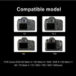 بطارية كاميرا رقمية LP-E6 وشاحن LCD رقمي لسلسلة كانون، LP-E6