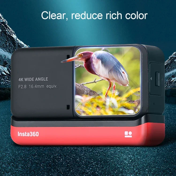 فيلم زجاجي مقسى لعدسة + شاشة LCD لكاميرا Insta 360 One R 4K، لـ Insta 360 One R 4K