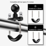 حامل تثبيت مقبض دراجة نارية برأس كروي 20 مم بطول 9 سم مع محول حامل ثلاثي البراغي لكاميرات GoPro وInsta360 وDJI وغيرها، حامل قضيب توصيل بطول 9.5 سم
