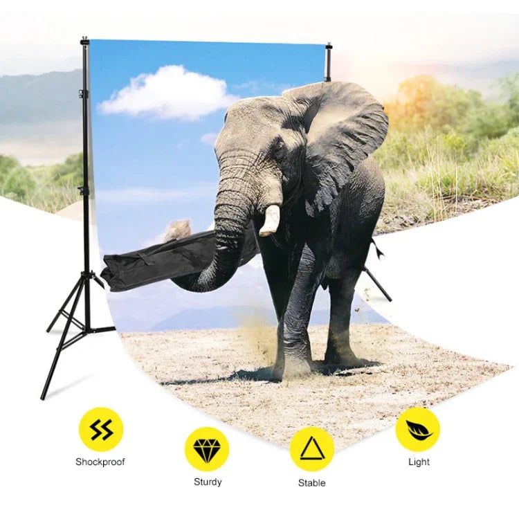حامل خلفية استوديو تصوير 200x200 سم مع دعامة عرض خلفية، 200x200 سم