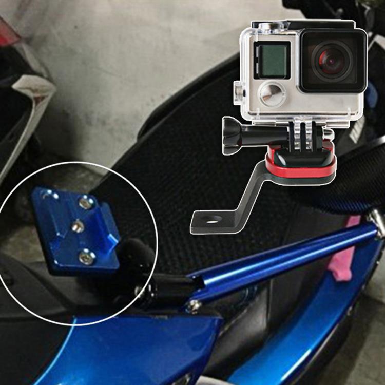 حامل مرآة الرؤية الخلفية للدراجة النارية من سبائك الألمنيوم CNC مثبت لكاميرات الحركة GoPro وInsta360 وDJI وغيرها