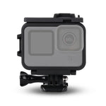 غطاء حماية إطار بلاستيكي مع مشبك قاعدة وبرغي طويل لـ GoPro HERO10 Black / HERO9 Black، إطار بلاستيكي