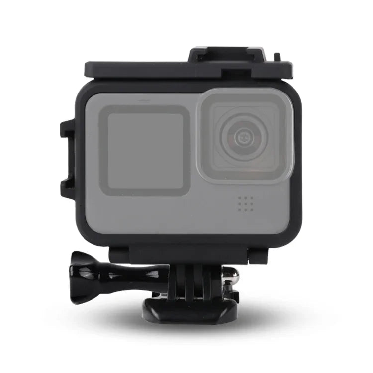 غطاء حماية إطار بلاستيكي مع مشبك قاعدة وبرغي طويل لـ GoPro HERO10 Black / HERO9 Black، إطار بلاستيكي