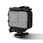 غطاء حماية إطار بلاستيكي مع مشبك قاعدة وبرغي طويل لـ GoPro HERO10 Black / HERO9 Black، إطار بلاستيكي
