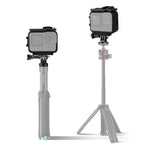 غطاء حماية إطار بلاستيكي مع مشبك قاعدة وبرغي طويل لـ GoPro HERO10 Black / HERO9 Black، إطار بلاستيكي