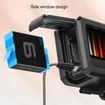 غطاء حماية إطار بلاستيكي ABS مع مشبك قاعدة وبرغي أساسي لـ GoPro HERO10 Black / HERO9 Black، إطار بلاستيكي ABS