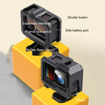 غطاء حماية إطار بلاستيكي ABS مع مشبك قاعدة وبرغي أساسي لـ GoPro HERO10 Black / HERO9 Black، إطار بلاستيكي ABS