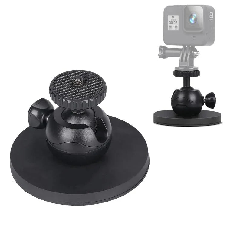 حامل شفط للسيارة لكاميرات GoPro Hero11 Black / HERO10 Black / HERO9 Black / HERO8 Black /7 /6 /5 /5 Session /4 Session /4 /3+ /3 /2 /1، Xiaoyi وكاميرات الحركة الأخرى، النمط: شفط فردي، النمط: فردي