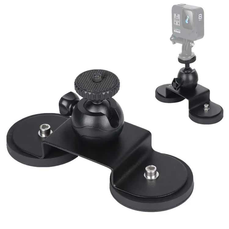 حامل شفط للسيارة لكاميرات GoPro Hero11 Black / HERO10 Black / HERO9 Black / HERO8 Black /7 /6 /5 /5 Session /4 Session /4 /3+ /3 /2 /1، Xiaoyi وكاميرات الحركة الأخرى، الحجم: M، الحجم: M