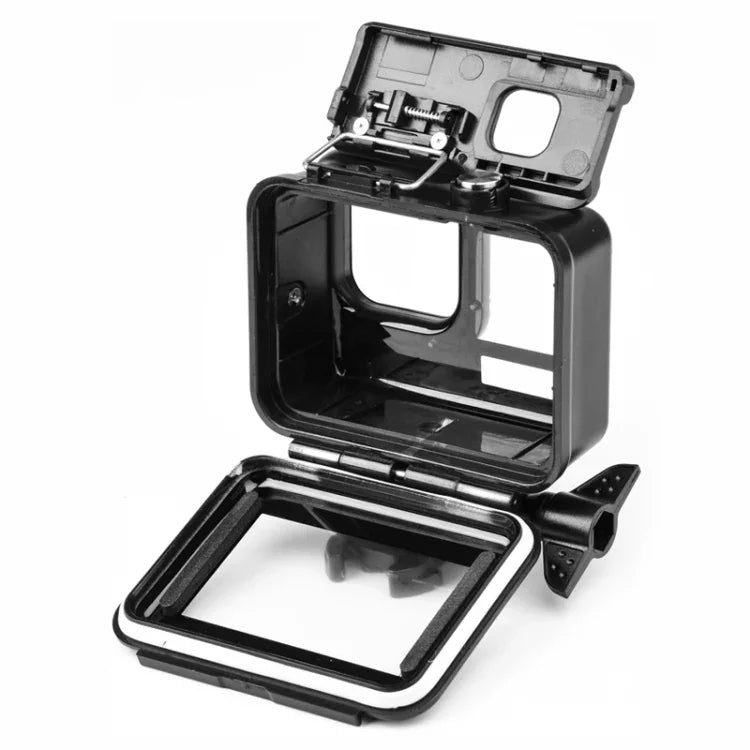 حافظة واقية مقاومة للماء حتى 50 متر مع مشبك وقاعدة تثبيت أساسية وبرغي لكاميرات GoPro HERO10 Black / HERO9 Black، حافظة مقاومة للماء حتى 50 متر