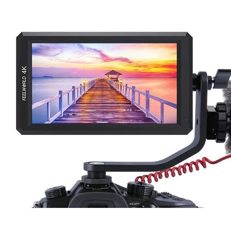 شاشة مراقبة ميدانية للكاميرا FEELWORLD F6 بقياس 5.5 بوصة بدقة 1920x1080 IPS مع مدخل HDMI 4K، F6