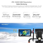 شاشة مراقبة ميدانية للكاميرا FEELWORLD F6 بقياس 5.5 بوصة بدقة 1920x1080 IPS مع مدخل HDMI 4K، F6