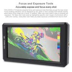 شاشة مراقبة ميدانية للكاميرا FEELWORLD F6 بقياس 5.5 بوصة بدقة 1920x1080 IPS مع مدخل HDMI 4K، F6