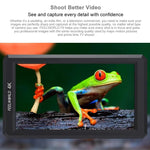 شاشة مراقبة ميدانية للكاميرا FEELWORLD F6 بقياس 5.5 بوصة بدقة 1920x1080 IPS مع مدخل HDMI 4K، F6