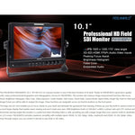 شاشة مراقبة ميدانية ملونة عالية الدقة 10.1 بوصة IPS بدقة 1920x1200 من FEELWORLD طراز FW1018SPV1، FW1018SPV1