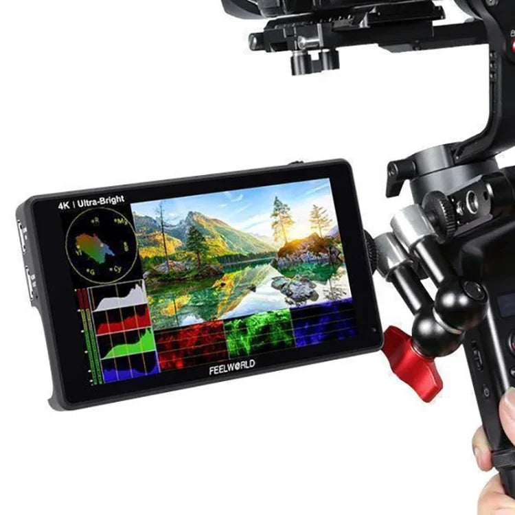 شاشة مراقبة ميدانية للكاميرا FEELWORLD LUT6 بدقة 1920x1080، 2600 نتس، 6 بوصة IPS، HDMI، تحكم باللمس، LUT6
