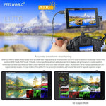 شاشة مراقبة ميدانية للكاميرا FEELWORLD LUT6 بدقة 1920x1080، 2600 نتس، 6 بوصة IPS، HDMI، تحكم باللمس، LUT6