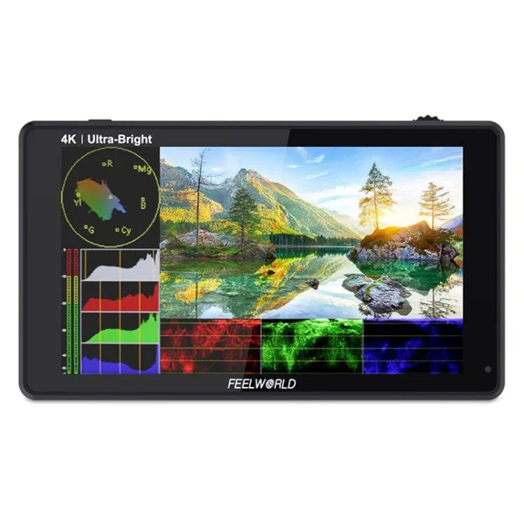 شاشة مراقبة ميدانية للكاميرا FEELWORLD LUT6 بدقة 1920x1080، 2600 نتس، 6 بوصة IPS، HDMI، تحكم باللمس، LUT6