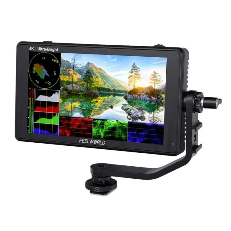 شاشة مراقبة ميدانية للكاميرا FEELWORLD LUT6 بدقة 1920x1080، 2600 نتس، 6 بوصة IPS، HDMI، تحكم باللمس، LUT6