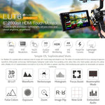 شاشة مراقبة ميدانية للكاميرا FEELWORLD LUT6 بدقة 1920x1080، 2600 نتس، 6 بوصة IPS، HDMI، تحكم باللمس، LUT6