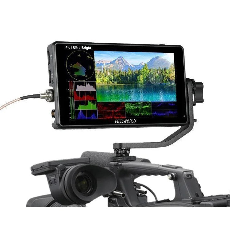 شاشة مراقبة ميدانية FEELWORLD LUT6S بدقة 1920x1080، 2600 نتس، 6 إنش IPS، HDMI، شاشة لمس 4K، SDI HDI، شاشة كاميرا، LUT6S