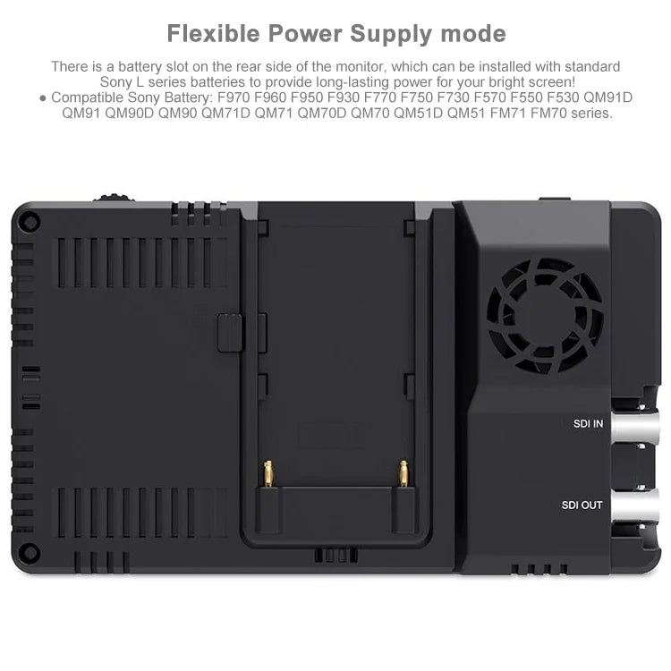 شاشة مراقبة ميدانية FEELWORLD LUT6S بدقة 1920x1080، 2600 نتس، 6 إنش IPS، HDMI، شاشة لمس 4K، SDI HDI، شاشة كاميرا، LUT6S