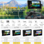شاشة مراقبة ميدانية FEELWORLD LUT6S بدقة 1920x1080، 2600 نتس، 6 إنش IPS، HDMI، شاشة لمس 4K، SDI HDI، شاشة كاميرا، LUT6S