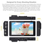 شاشة مراقبة ميدانية FEELWORLD LUT6S بدقة 1920x1080، 2600 نتس، 6 إنش IPS، HDMI، شاشة لمس 4K، SDI HDI، شاشة كاميرا، LUT6S