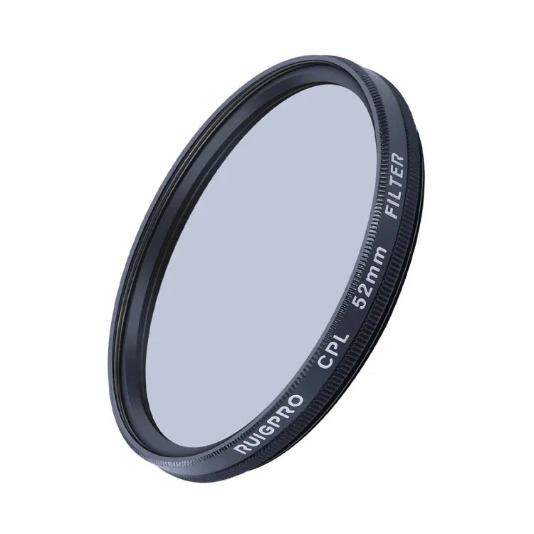 فلتر عدسة CPL احترافي RUIGPRO بحجم 52مم مع حلقة محول فلتر وغطاء عدسة لكاميرات GoPro HERO10 Black / HERO9 Black
