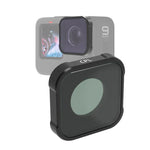 فلتر عدسة CPL من سلسلة JSR KB لكاميرات GoPro HERO13 Black /12 Black /11 Black /10 Black /9 Black، CPL