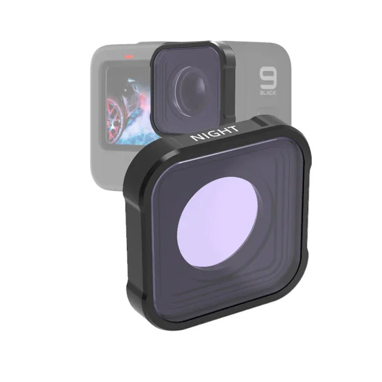 فلتر عدسة تقليل تلوث الضوء الليلي من سلسلة JSR KB لكاميرات GoPro HERO13 Black /12 Black /11 Black /10 Black /9 Black، NIGHT