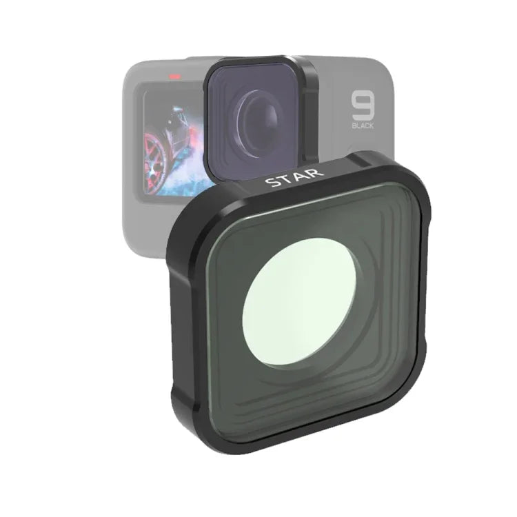 فلتر عدسة تأثير النجوم من سلسلة JSR KB لكاميرات GoPro HERO13 Black /12 Black /11 Black /10 Black /9 Black، Star