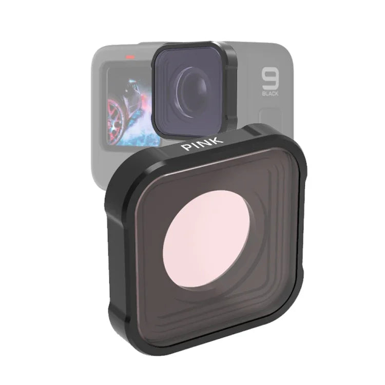 فلتر عدسة ألوان الغوص من سلسلة JSR KB لكاميرات GoPro HERO13 Black /12 Black /11 Black /10 Black /9 Black، فلتر وردي، فلتر أرجواني، فلتر أحمر