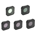 فلتر عدسة MCUV+CPL+ND8+ND16+ND32 من سلسلة JSR KB لكاميرات GoPro HERO13 Black /12 Black /11 Black /10 Black /9 Black، 5 في 1