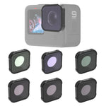 فلتر عدسة STAR+CPL+NIGHT+ND8+ND16+ND32 من سلسلة JSR KB لكاميرات GoPro HERO13 Black /12 Black /11 Black /10 Black /9 Black، 6 في 1