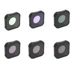 فلتر عدسة STAR+CPL+NIGHT+ND8+ND16+ND32 من سلسلة JSR KB لكاميرات GoPro HERO13 Black /12 Black /11 Black /10 Black /9 Black، 6 في 1