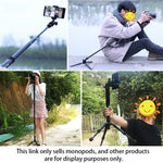 حامل أحادي من سبائك الألمنيوم لكاميرا DSLR محمولة للسفر في الهواء الطلق BEXIN P308، P308
