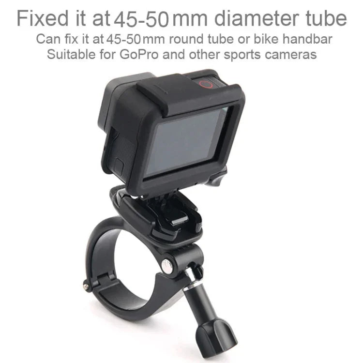 حامل تثبيت كبير الحجم لمقبض دراجة هوائية ودراجة نارية لتركيب كاميرات الحركة GoPro، Insta360، DJI وغيرها، GP434