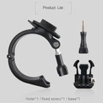 حامل تثبيت كبير الحجم لمقبض دراجة هوائية ودراجة نارية لتركيب كاميرات الحركة GoPro، Insta360، DJI وغيرها، GP434
