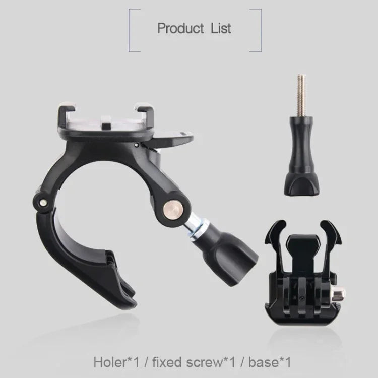 حامل تثبيت صغير الحجم لمقود دراجة هوائية ودراجة نارية لكاميرات الحركة GoPro، Insta360، DJI وغيرها، GP435