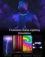 مصباح فيديو LED ملون RGB من LUXCeO مع تطبيق تحكم، درجة حرارة لون قابلة للتعديل، مقاوم للماء، ضوء تعبئة يدوي مع جهاز تحكم عن بُعد، P200 RGB