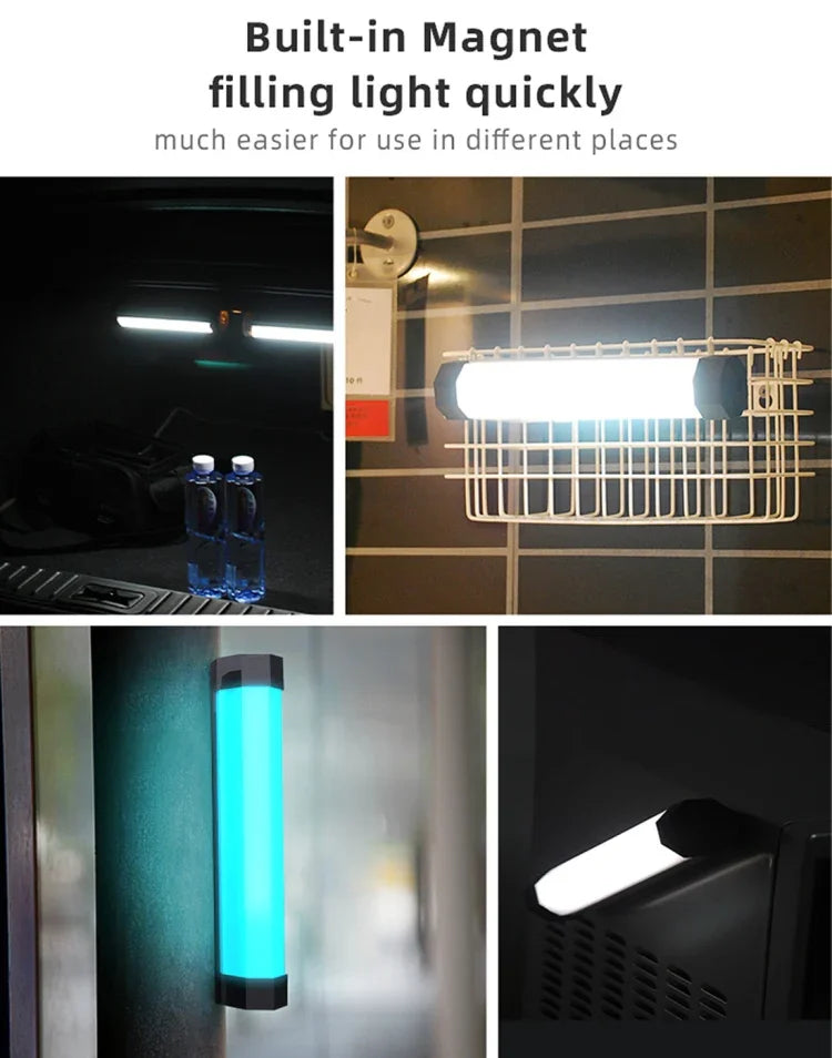 مصباح فيديو LED ملون RGB من LUXCeO مع تطبيق تحكم، درجة حرارة لون قابلة للتعديل، مقاوم للماء، ضوء تعبئة يدوي مع جهاز تحكم عن بُعد، P200 RGB