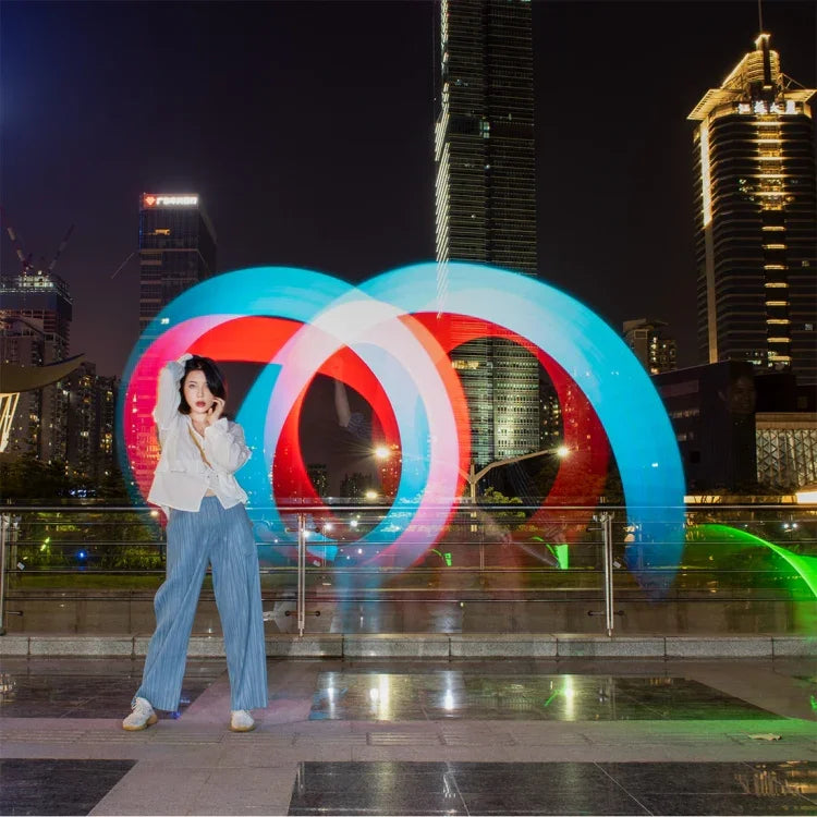 مصباح فيديو LED ملون احترافي LUXCeO P7RGB مع تطبيق تحكم، درجة حرارة لون قابلة للتعديل، مقاوم للماء، ضوء تعبئة يدوي مع جهاز تحكم عن بُعد، P7RGB Pro