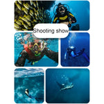 غطاء حماية مقاوم للماء حتى 45 متر لجهاز GoPro HERO8 Black مع إبزيم، قاعدة تثبيت أساسية، برغي، مقبض عائم، حزام، وملحقات مضادة للضباب، غطاء شفاف لـ HERO8